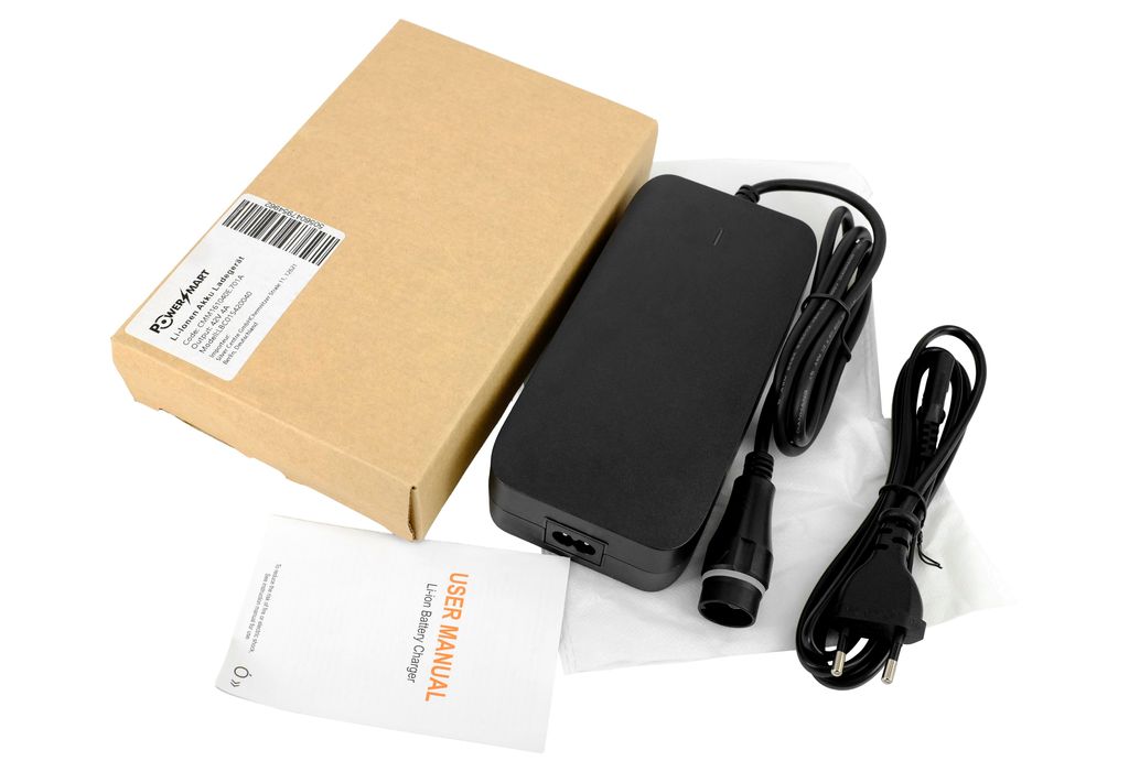 PowerSmart 42V Ladekabel 4A Ladegerät für 36V Akku von Produktbild 