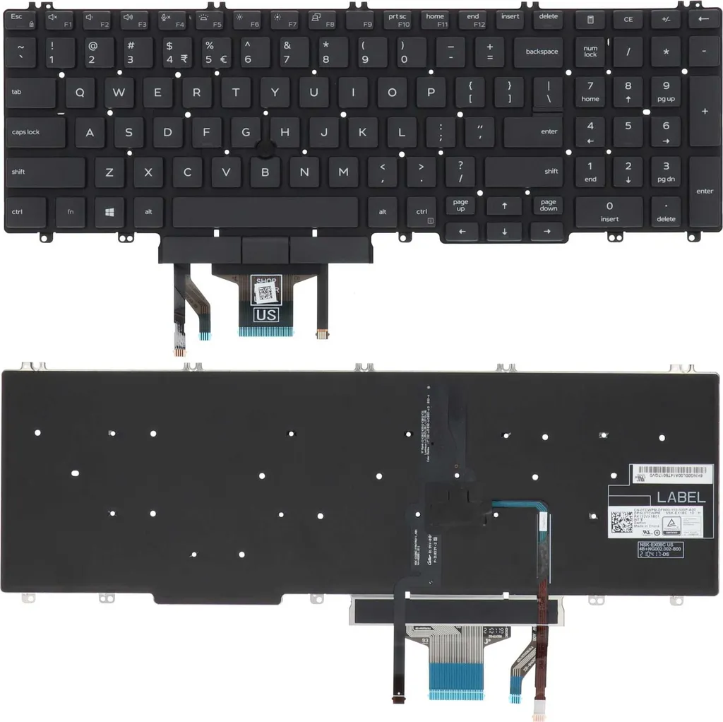 Offerta Tastiera Dell M25NK US-Intl Retroilluminata - Ricambio Nuovo