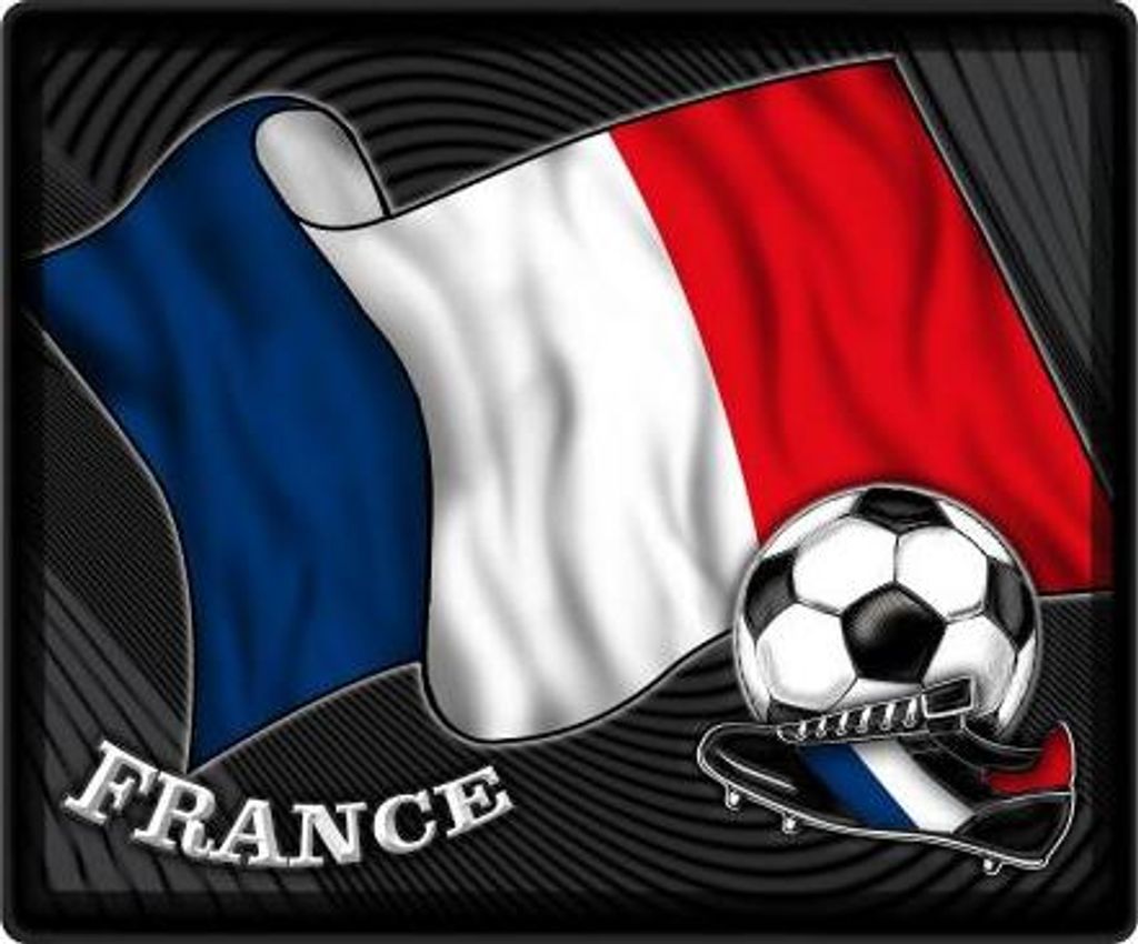 Mousepad Mauspad Fahne - France FRANKREICH Fussball - 83051 Gr. 24 x 20cm