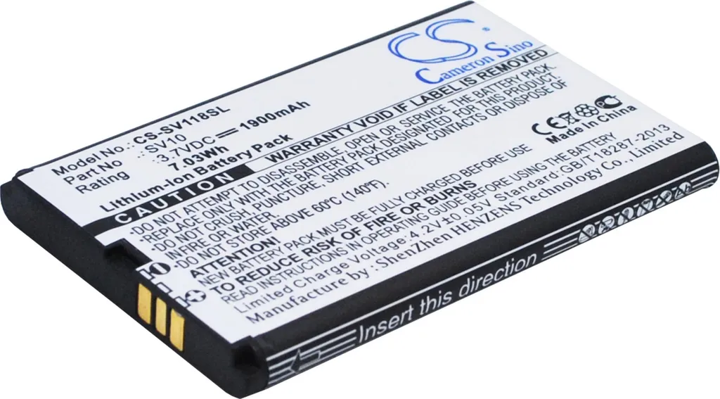 Batteria Li-ion Techtek per Sieval SV-118 - Sostituisce SV10