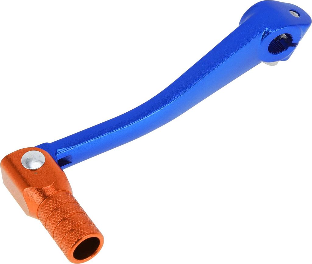 Faltbarer Motorrad-Schalthebel für Bosuer 125 Aluminiumlegierung Pedal-Schalthebelarm Blau Orange