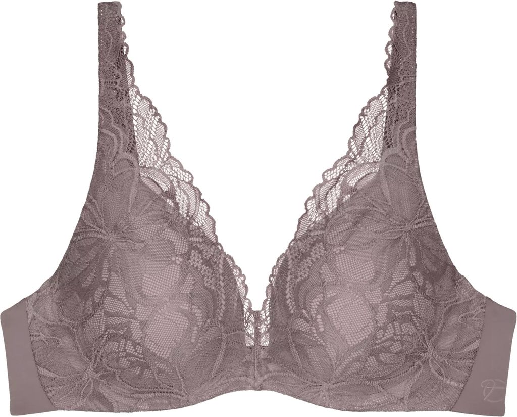 Triumph Body Make-Up Illusion Lace WP, Farbe: Pigeon Grey 9J/3091, Größe: 75E Bügel-BH mit Einlage