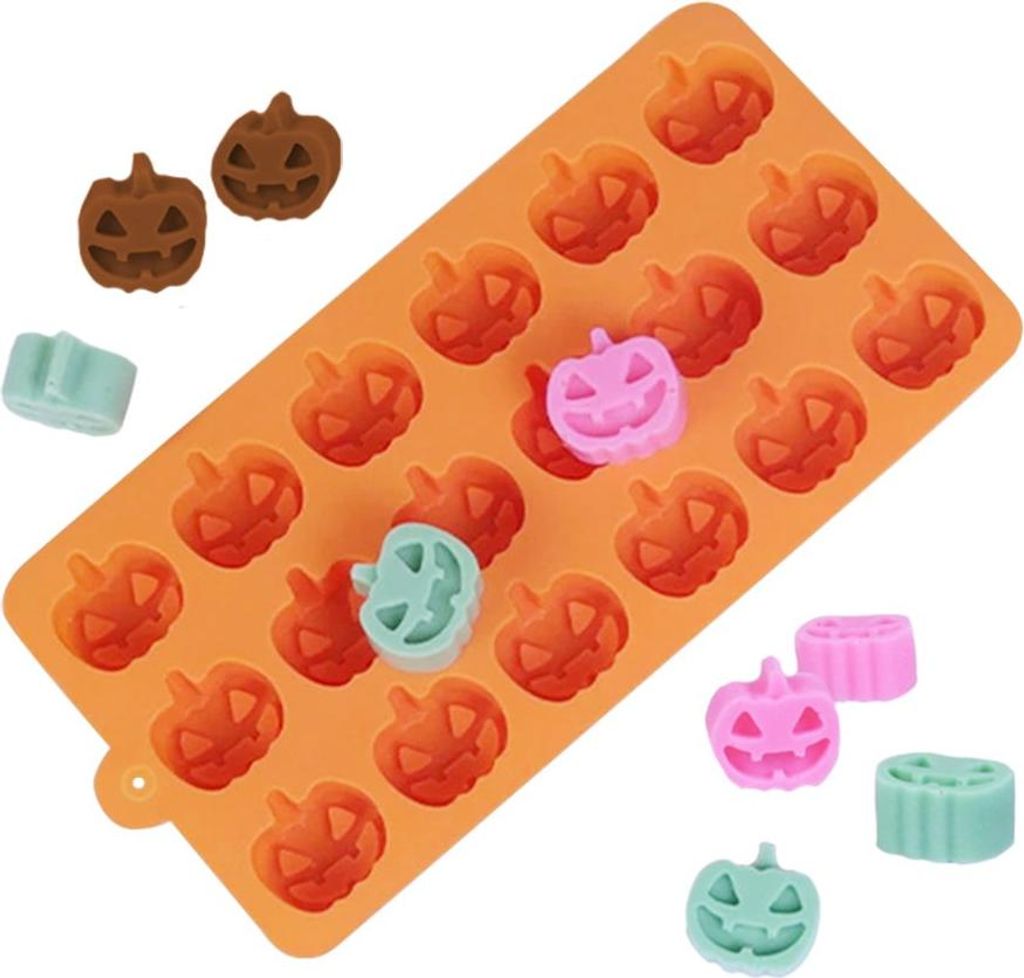 Mini Kürbisse Silikonform 18-fach