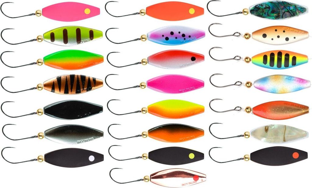 Trout Master Incy Inline Spoon - Forellenblinker, Gewicht:3g, Farbe:Black/Orange