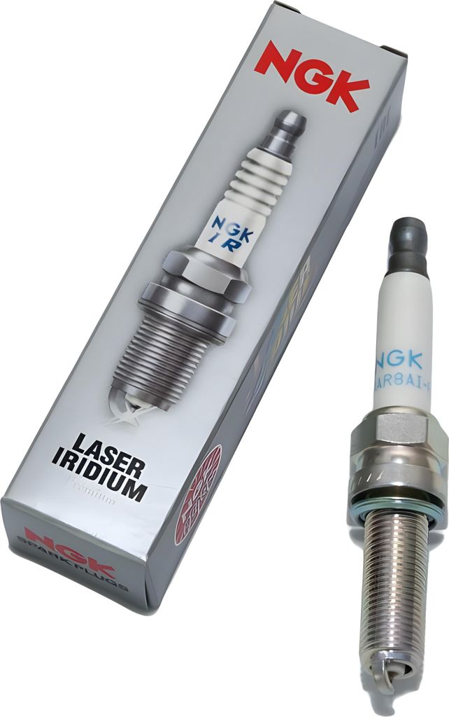 Zündkerzen Set NGK 6x LMAR8AI-8 Iridium-Zündkerze entstört, 26,5mm besonders langes Gewinde Ø 10,0mm Hex 14,0mm, Elektrodenabstand 0,80mm, Wär...