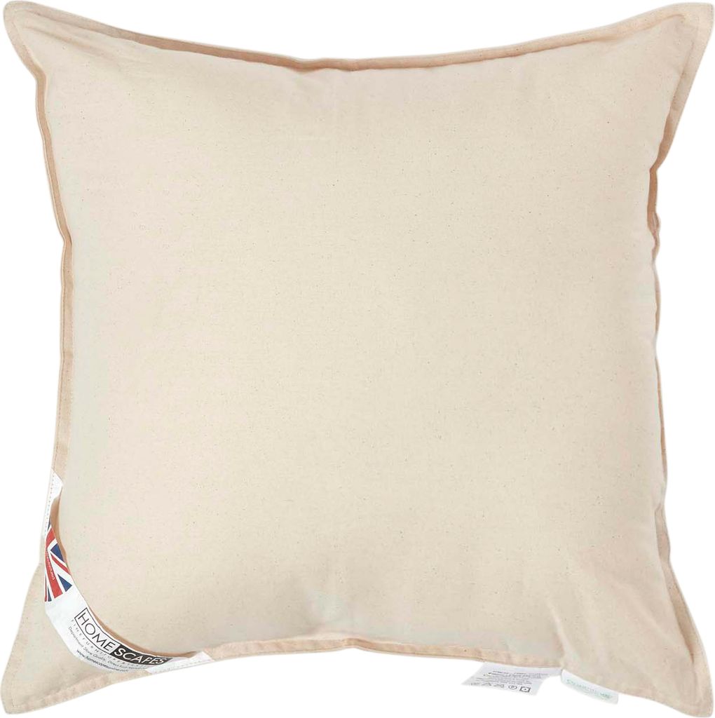 HOMESCAPES Füllkissen Bio Baumwolle mit Super Microfaserfüllung, 40 x 40 cm