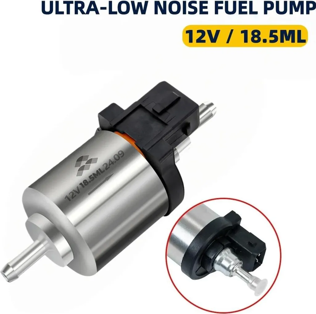 Pompe doseuse diesel 12V pour chauffage à air pulsé - Modèle noir 2kW