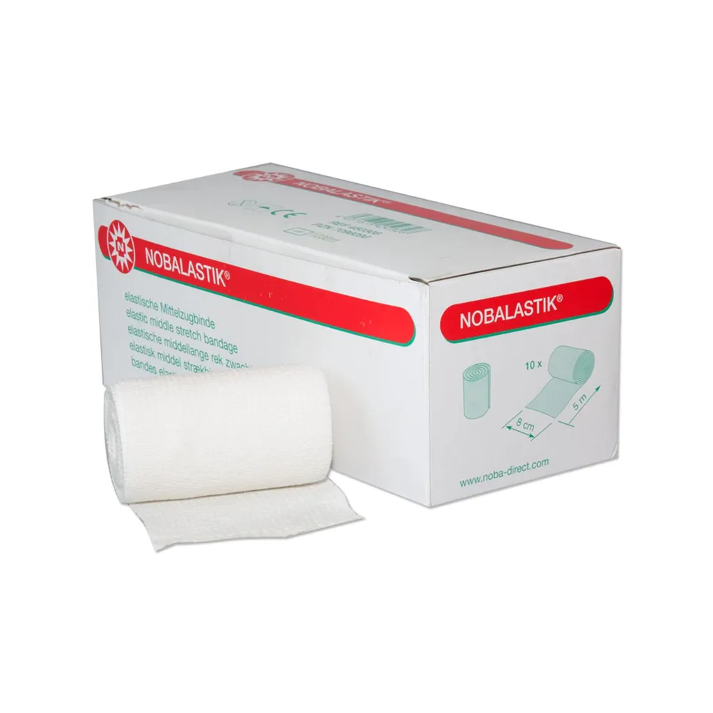 Bande de maintien pour sport et soins Nobalastik 8 cm x 5 m - 10 unités