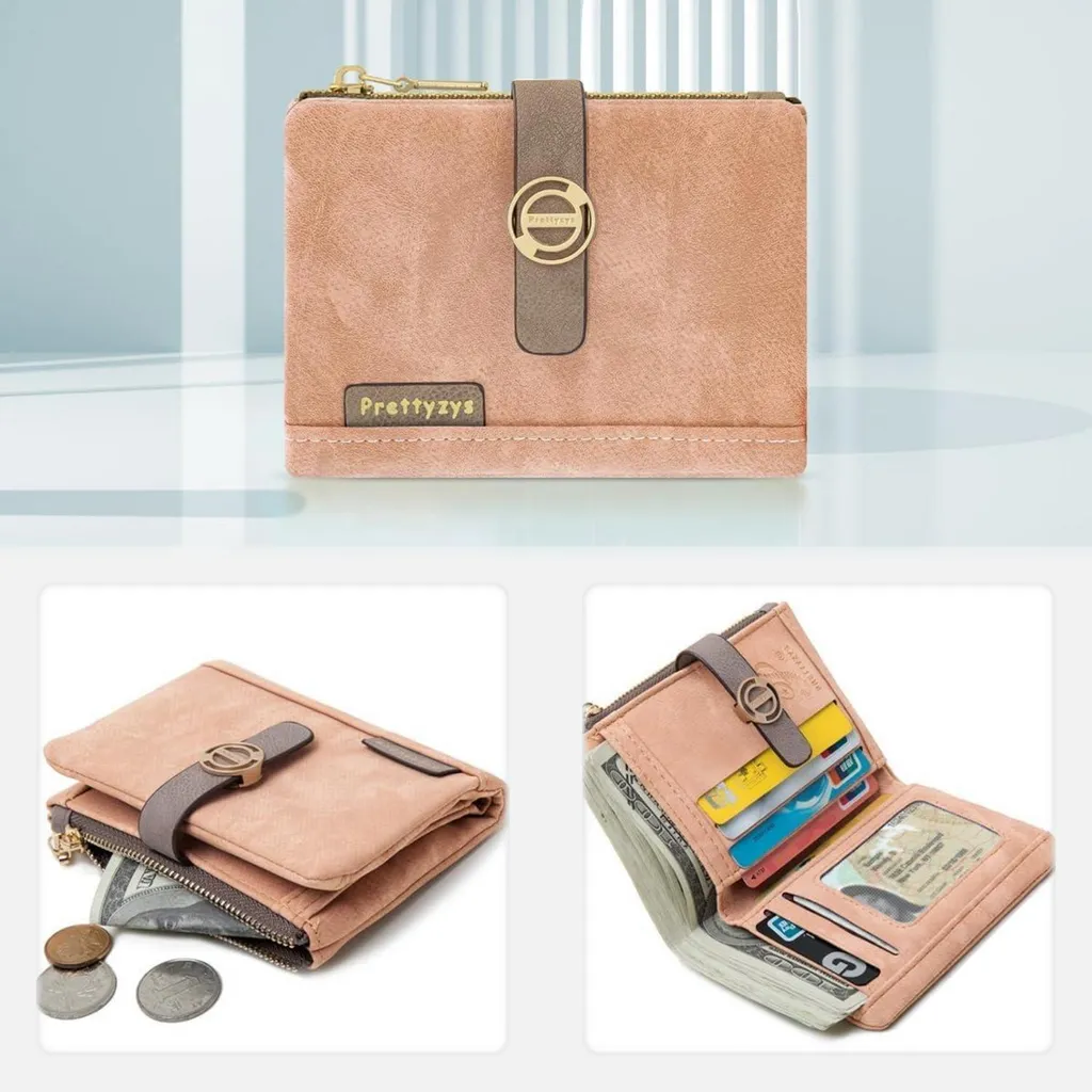 Porte-monnaie femme REETEE petit format avec compartiments et zip - 5