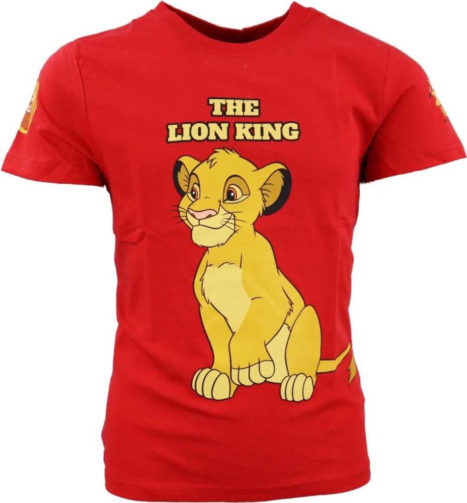 Disney König Löwen Simba Kinder kurzarm T-Shirt – Rot / 92 Produktbild 