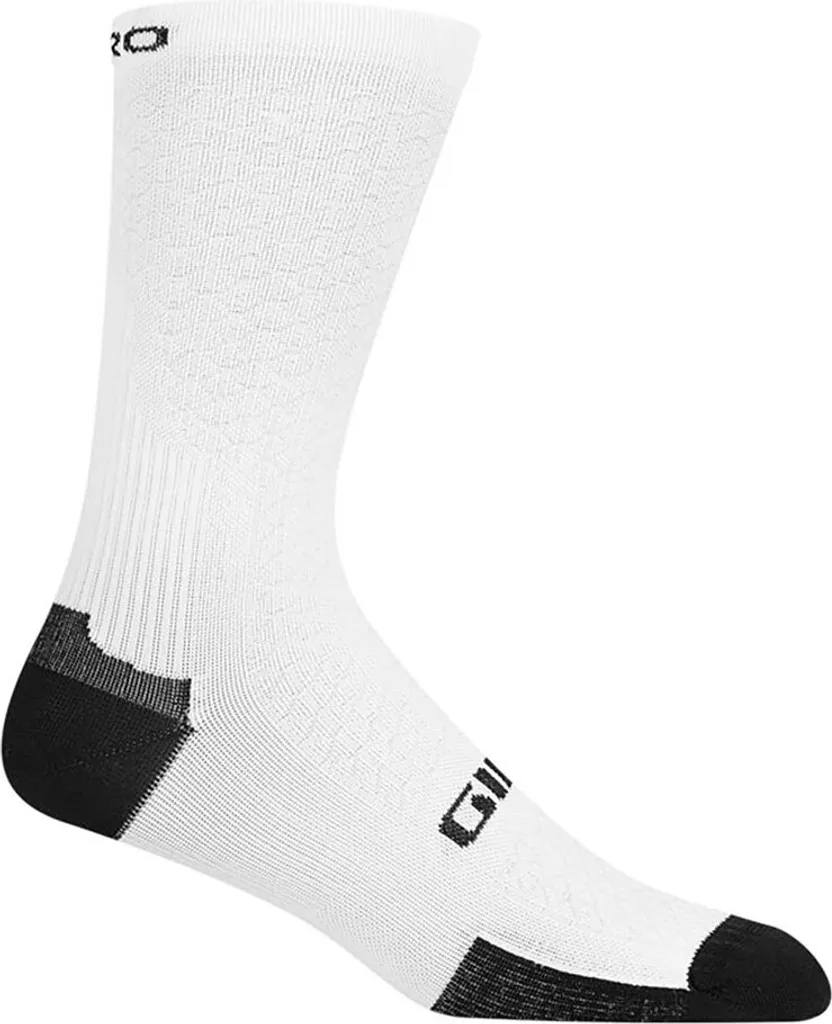 Chaussettes de vélo Giro HRC Team Performance en coloris Blanc Noir