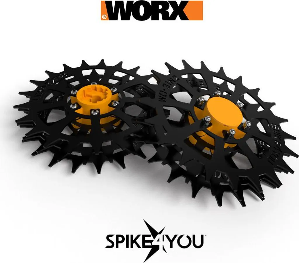 Kit Ruote Chiodate Landroid Worx S&M Acciaio Carbonio 2mm Antislittamento