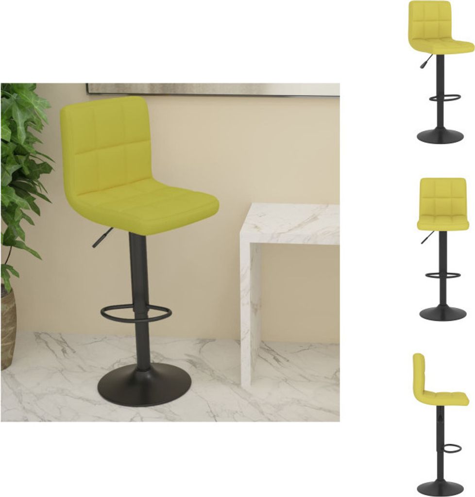 vidaXL Barhocker Grün Stoff - Barhocker