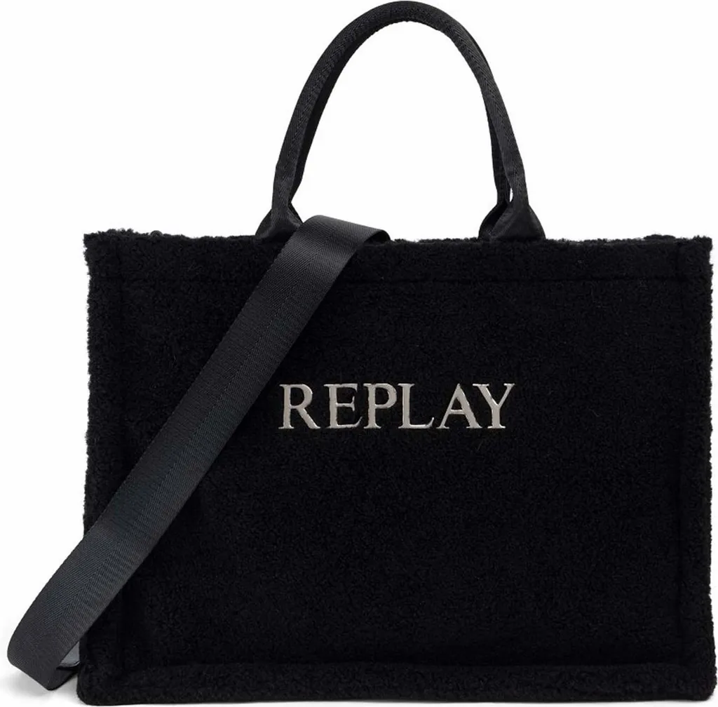 Borsa Replay Shopper Nera: Elegante Borsa a Tracolla Donna per Ogni Occasione