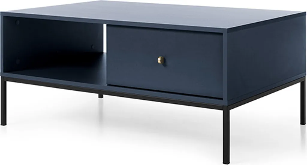 Table basse OFREA bleu foncé résistante au design minimaliste chic