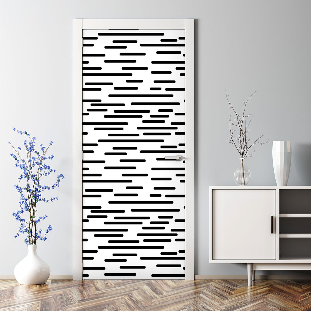 Dekorative Türaufkleber Aufkleber selbstklebend Klebefolie Abnehmbarerdeko Abstrakt Muster 70 x 200 cm