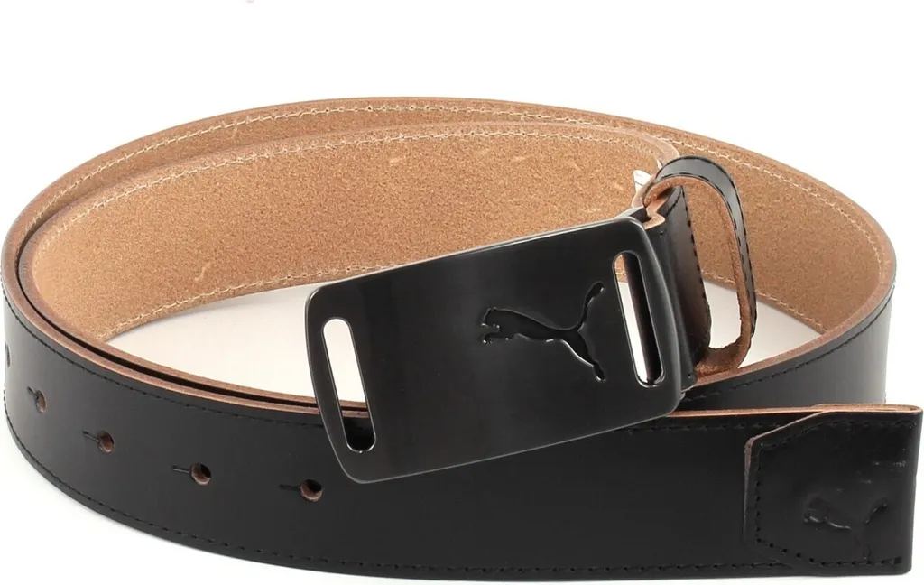 Cintura PUMA Golf Lux Fitted Black W90 - Performance in Vera Pelle