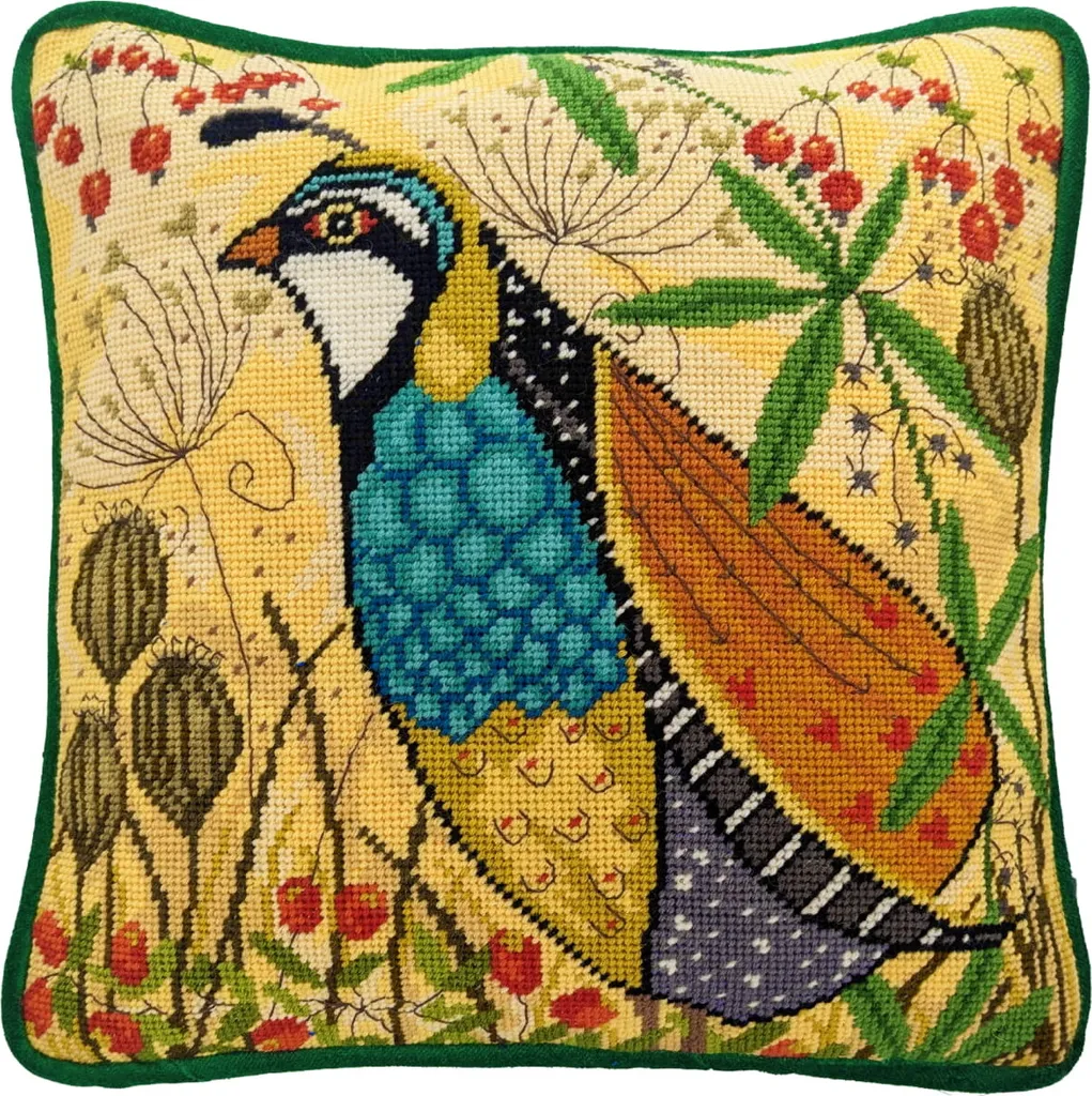 Broderie Facile sans Comptage Coussin Bothy Threads Rebhuhn TLH3