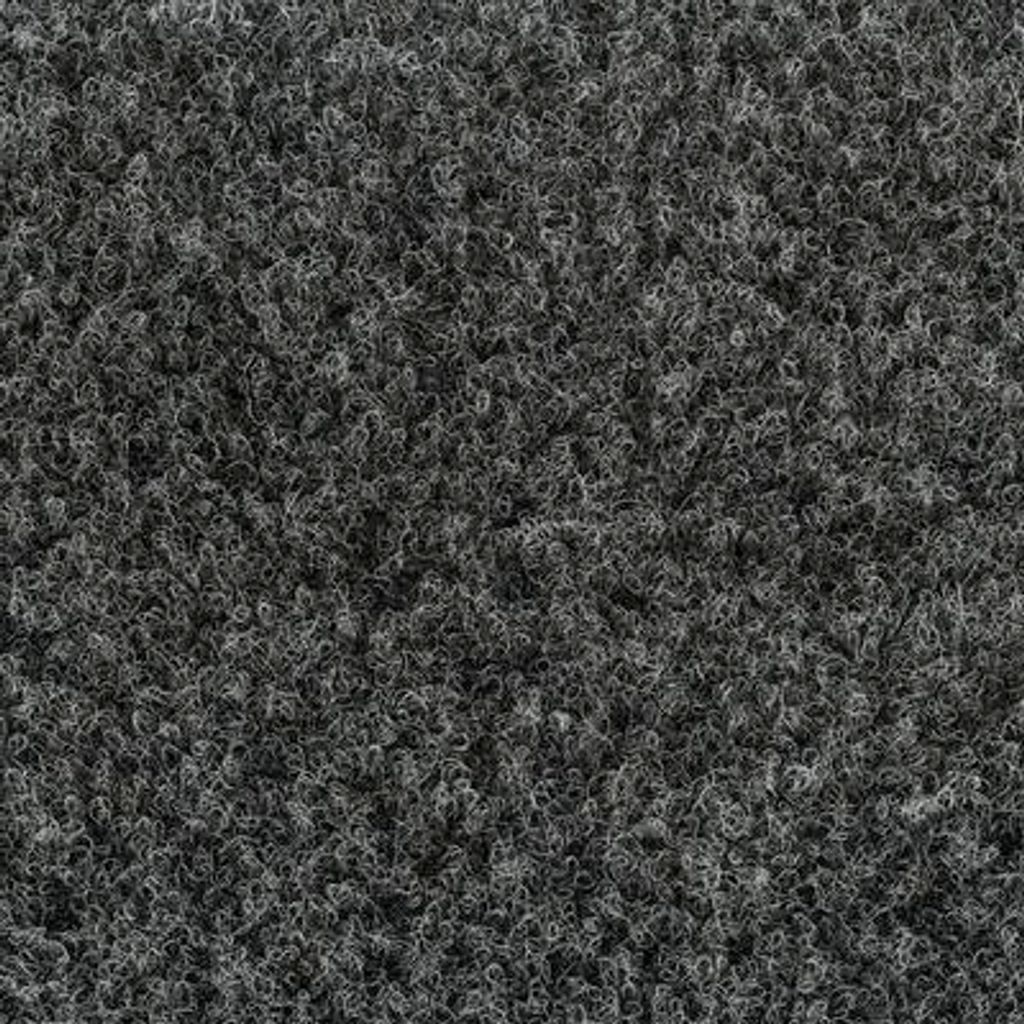 Teppichfliese Nadelfilz Solid Velour 50 anthrazit 4 mm 50x50 cm