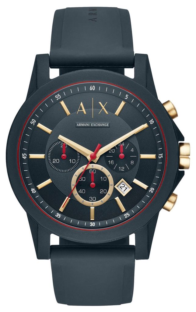 Armani Exchange AX1335 OUTERBANKS Pnsk gumov hodinky Chrono Obrázek produktu 