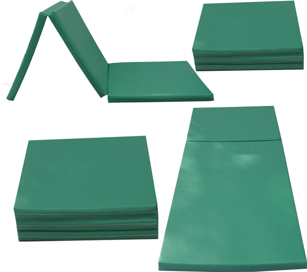 Matelas de gymnastique 195x85 cm turquoise pour entraînement au sol