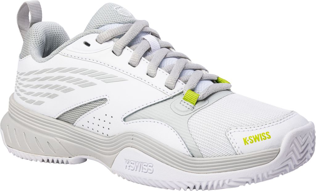 K-Swiss Tennis Speedex Clay White/Gray Violet/Lime G White/Gray Violet/Lime G 4,5