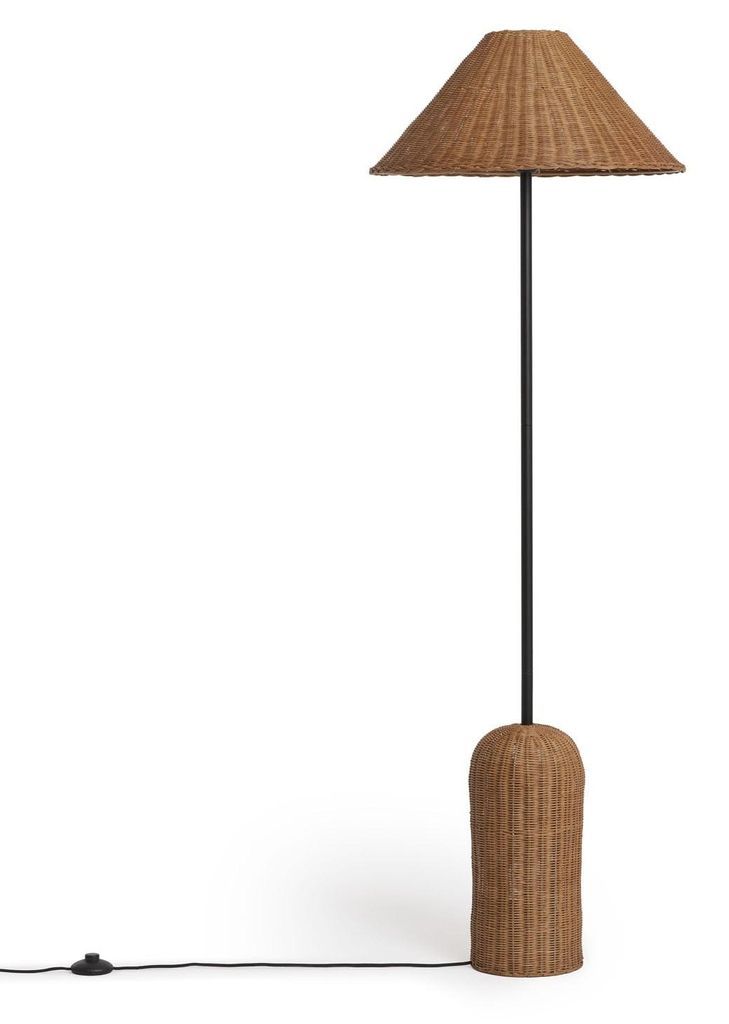 Stehleuchte aus Rattan Nara S Braun
