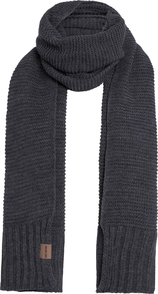 Knit Factory Jamie Schal - Anthrazit - 200x45 cm