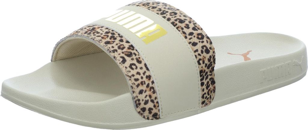 Puma Damen-Badepantolette Beige-Grün, Farbe:weiß, UK Größe:8