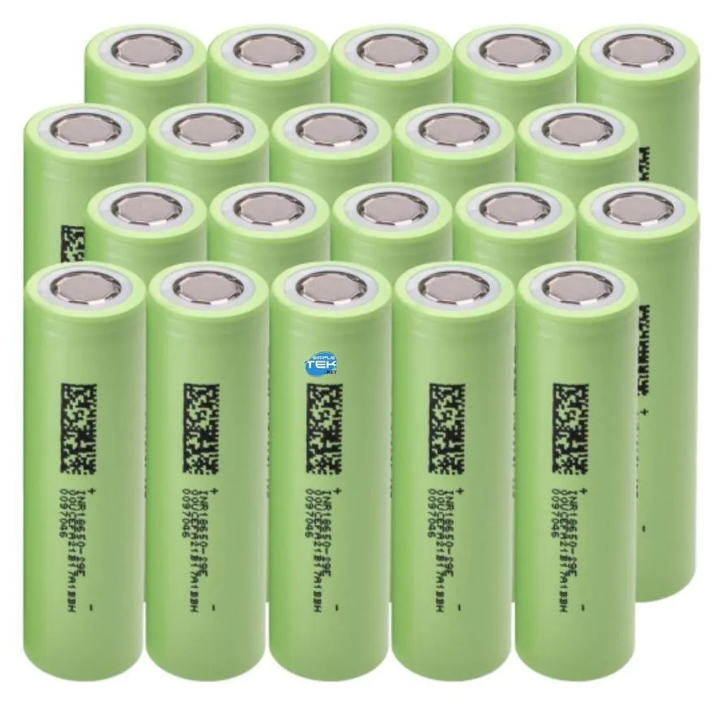 Batterie Rechargeable Lithium-Ion 18650 Green Cell 3,7V 2900mAh (20 unités)