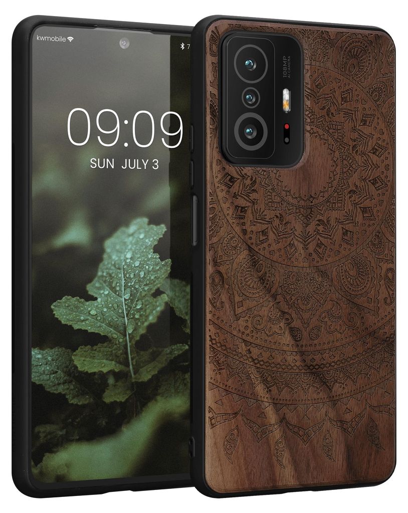 kwmobile Handyhülle für Xiaomi 11T / 11T Pro Hülle Holz - Produktbild 