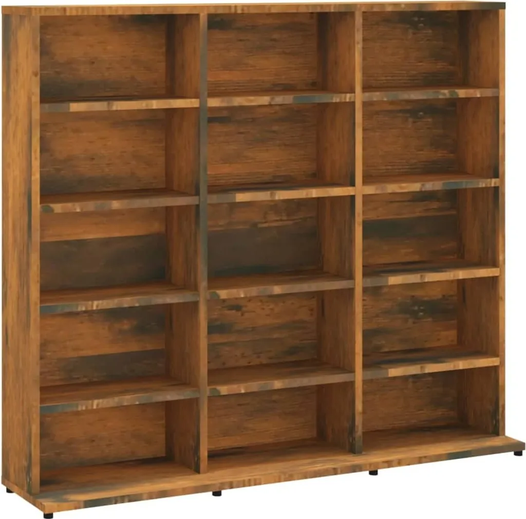 Scaffale Porta CD Rovere Fumé 102x23x89,5 cm - Mobile Design Robusto