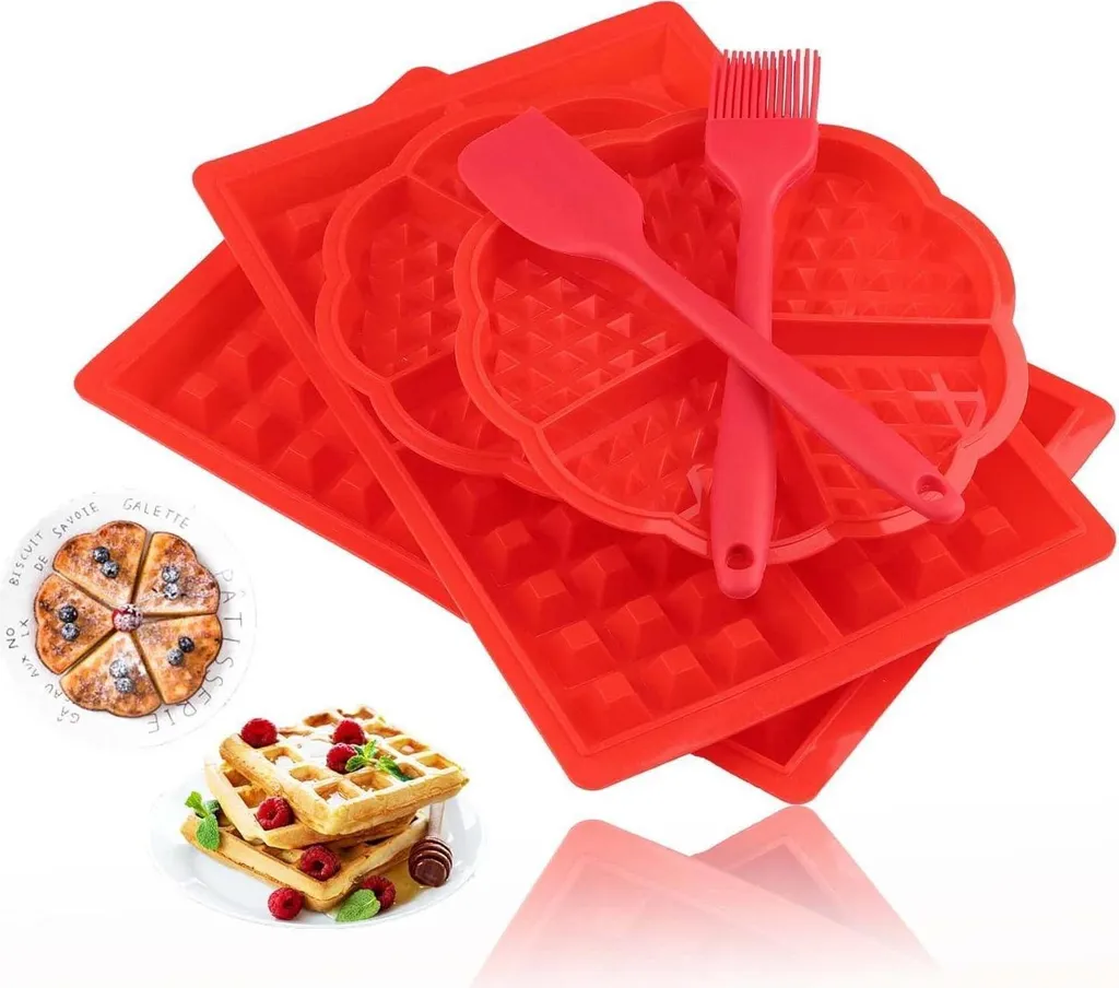 Set Silicone per Wafer 4 Pezzi Rosso: Alta Resistenza e Precisione