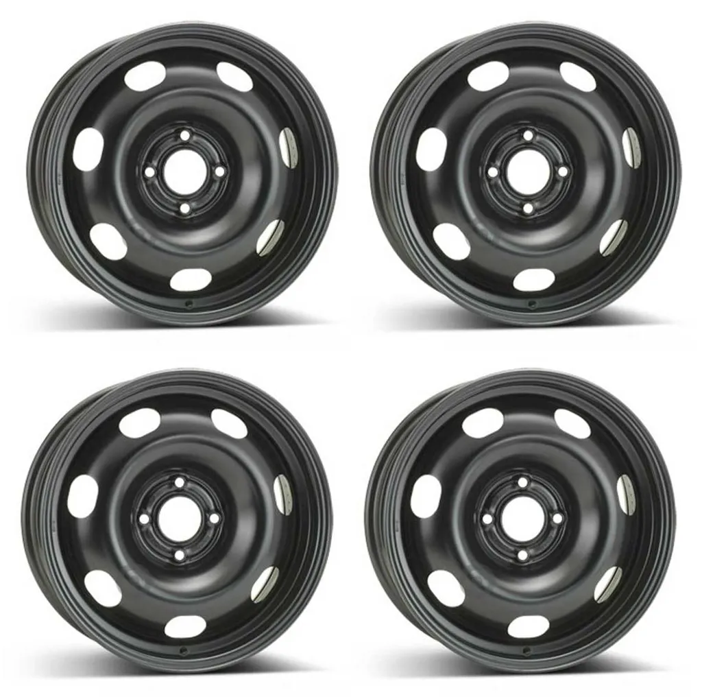 Lot de 4 roues en acier 16 pouces idéal pour pneus hiver Peugeot Partner