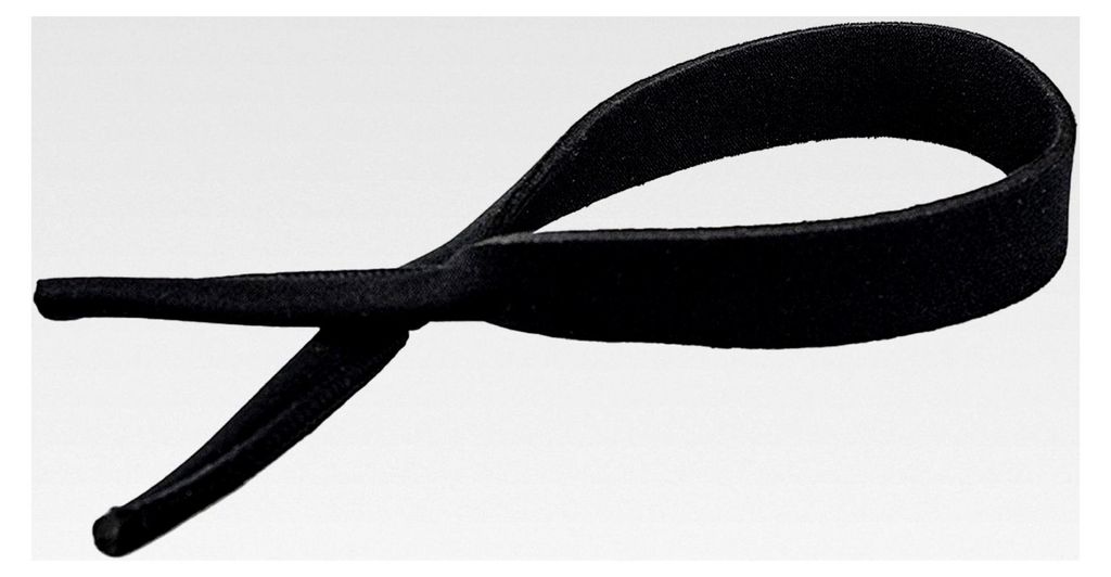 Elastisches Neopren Sportband für Brillen in verschiedenen Farben (Schwarz)