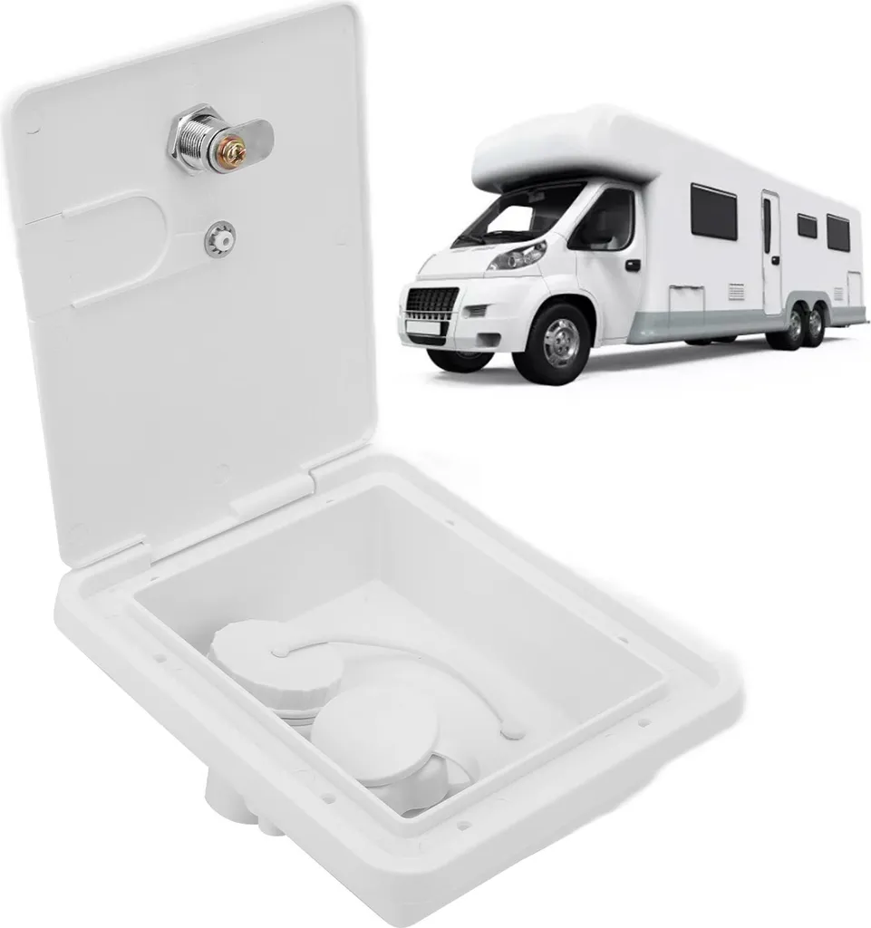 Serrure entrée d'eau anti-refoulement avec purge air pour remorque