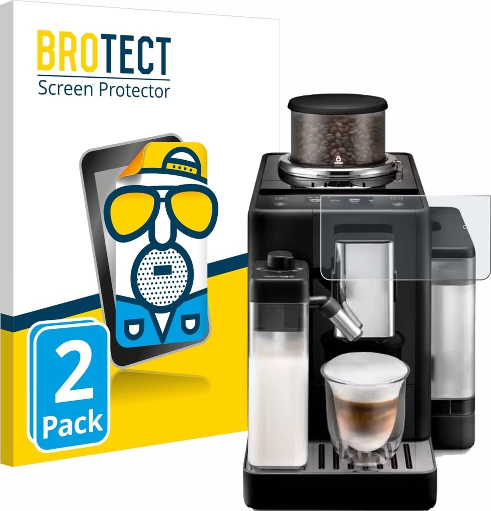 2x BROTECT Schutzfolie für DeLonghi Rivelia Displayschutz Displayschutzfolie Folie Matt Entspiegelungsfolie