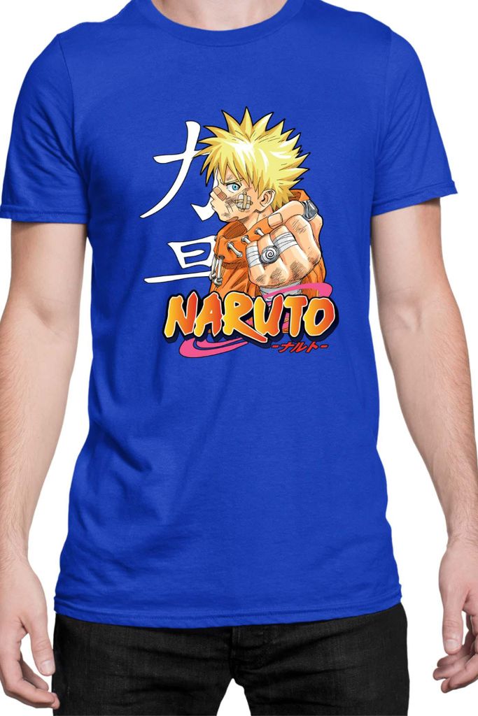 Herren T-Shirt Naruto Naruto 06, Man 3XL / Blau