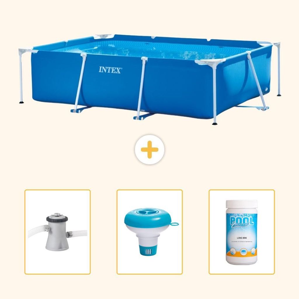 Rechteckiger Frame Pool - 220x150x60 cm - 4-teilig SCB77 Produktbild 
