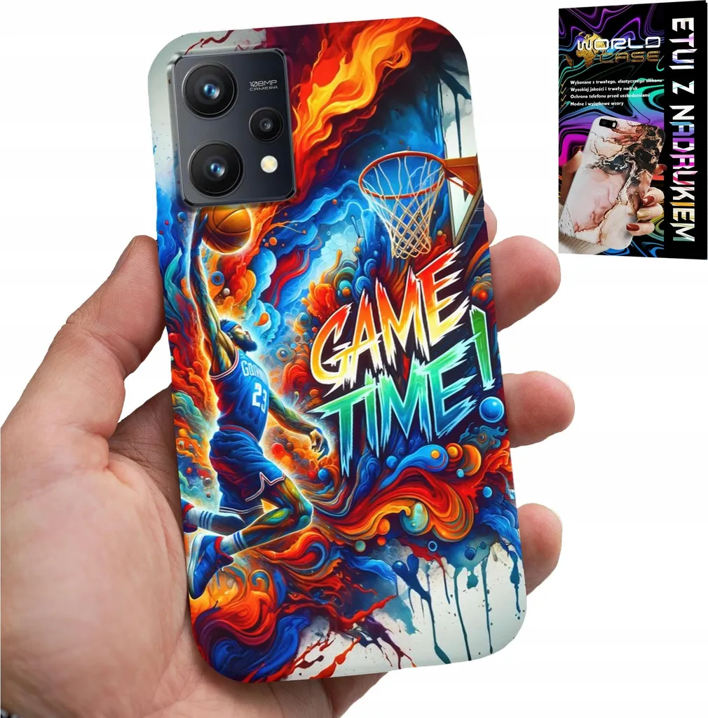 Regalo Perfetto: Custodia NBA per Realme 9 5G con Vetro Antirottura