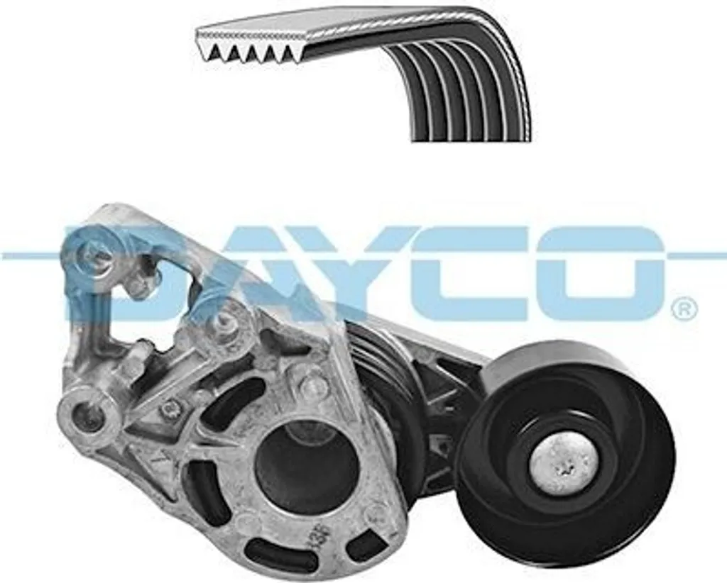 Kit de courroies trapézoïdales DAYCO KPV278 pour VW POLO 9N 1.2 1.4