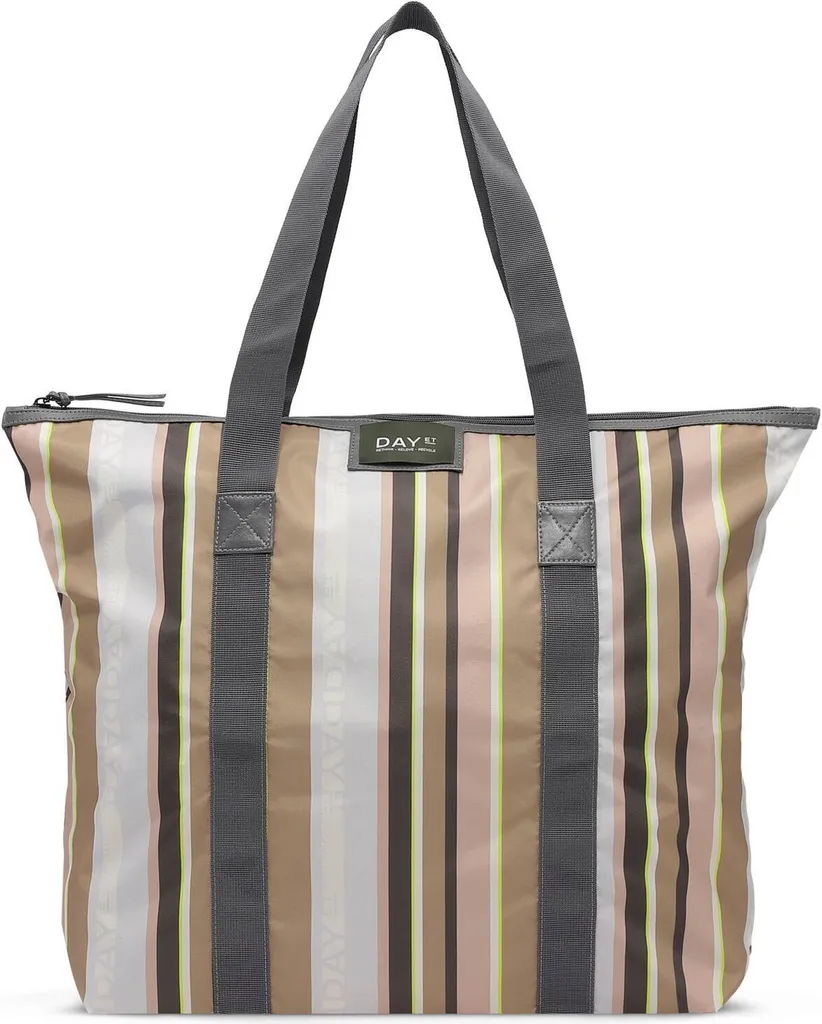 DAY ET borsa a tracolla Day Gweneth RE-P Stripe Shoulder Bag Tigers Eye beige marrone