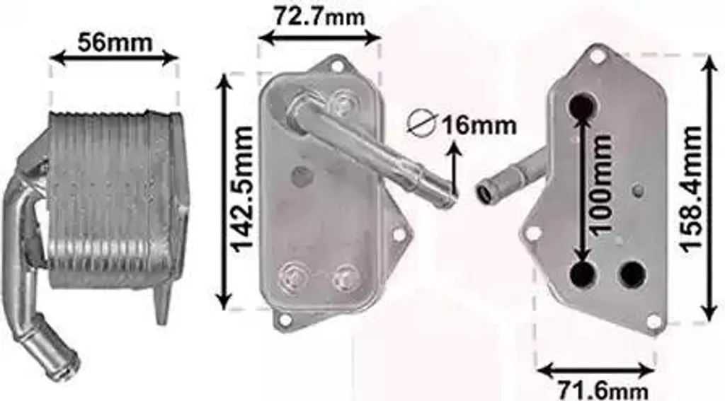 Refroidisseur d'huile VAN WEZEL pour entretien BMW Série 1 2 3 4 5 et X1