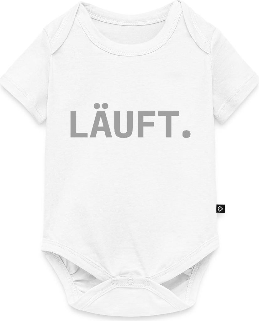 Spreadshirt Stromberg Läuft Kurzarm Tages Baby Body, 86 (12-18 M.), Weiß