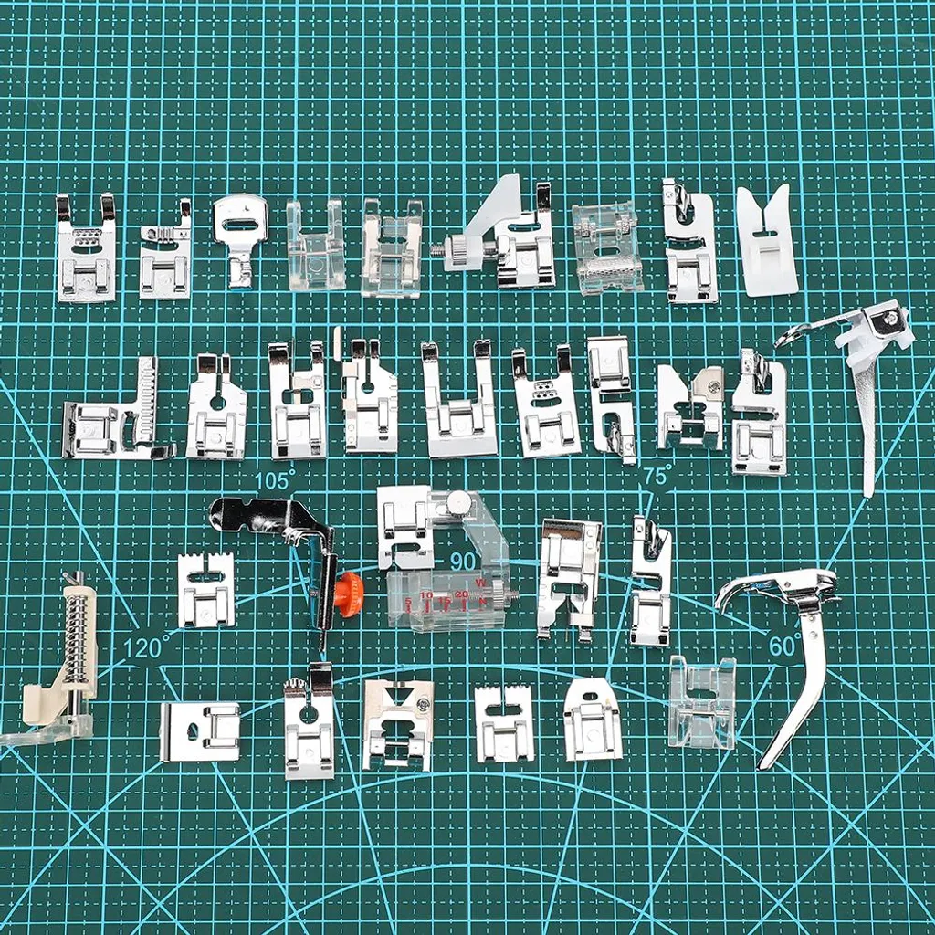 Pied de biche machine à coudre : ensemble de 32 outils pour broderie
