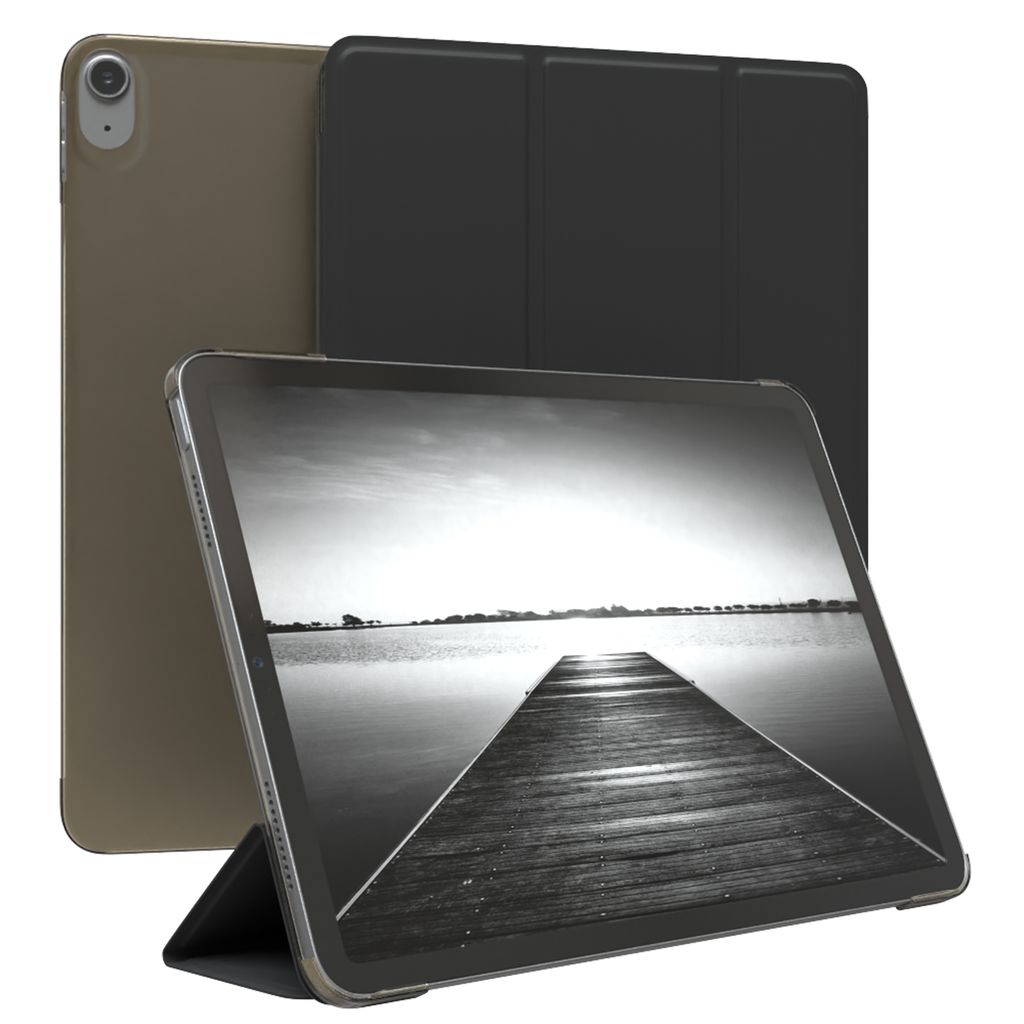 EAZY CASE Smartcase für Apple iPad Air 11 (2024) Tabletcase Bookcover Smart Flipcase magnetisch Schwarz