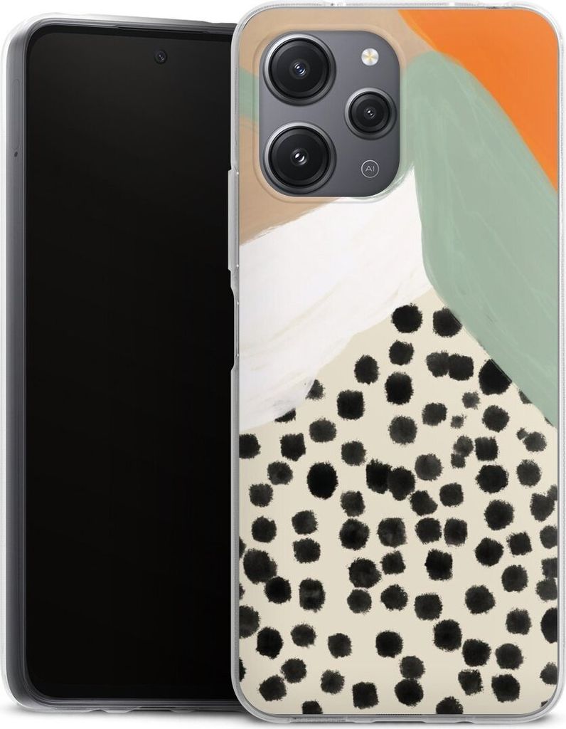 DeinDesign Handyhülle für Xiaomi Redmi 12 Silikon Hülle Case Smartphone Schutzhülle Abstrakt Boho Kunst