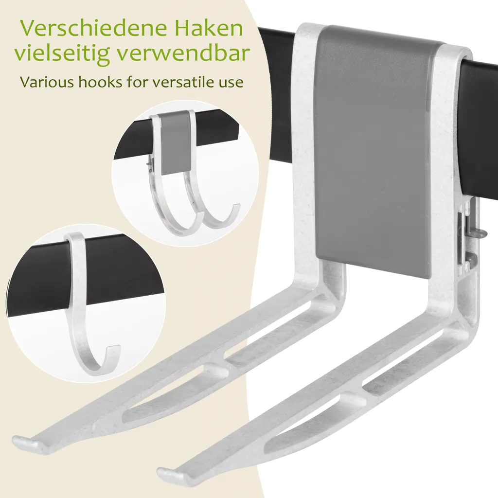 ONVAYA Crochets muraux réglables avec rail clipsable pour garage - 5