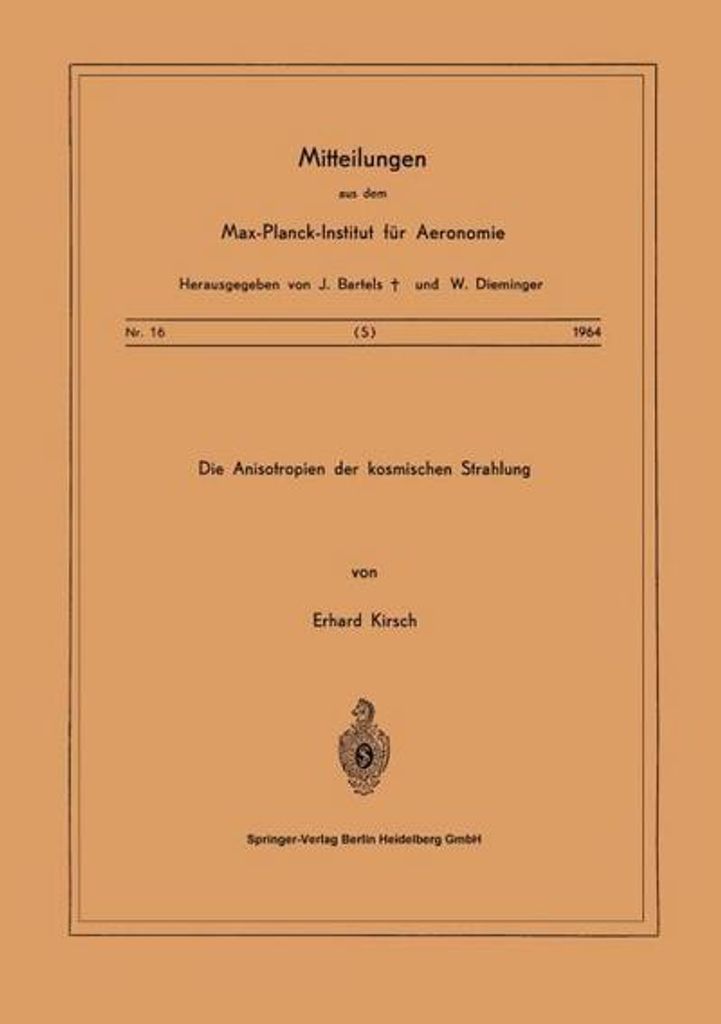 Die Anisotropien der Kosmischen Strahlung