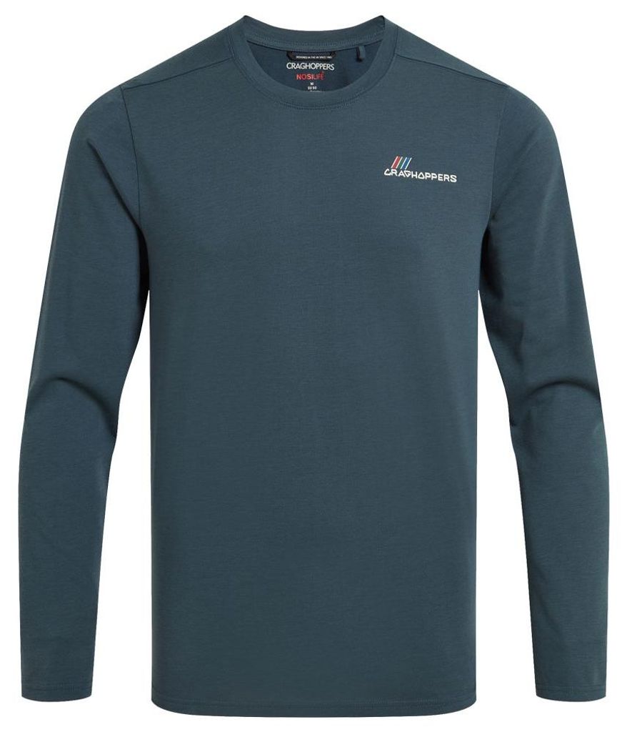 Nosilife Abel Long Sleeved T-Shirt Men S blau - blue stone